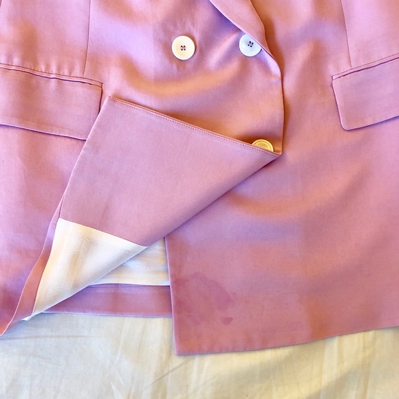 Zara Double Breasted Pink Blazer Bloggers Favorite - Picture 5 of 8